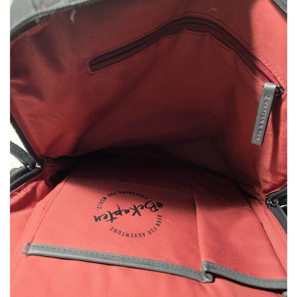 Kapten & Son Gothenburg Backpack #BE KAPTEN Black Suede & Canvas - Picture 13 of 15